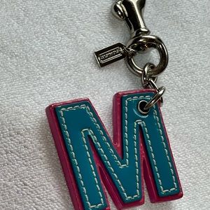 NOT FOR SALE - EUC Coach Monogram “M” Bag Charm